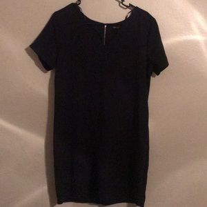Navy blue midi dress